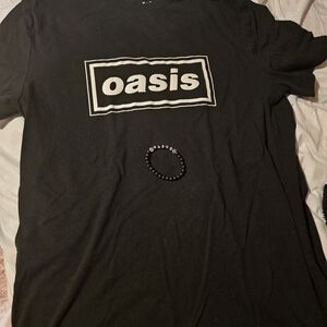 Oasis Black Unisex T-Shirt